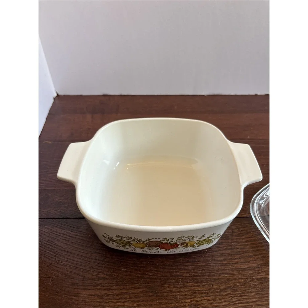 Corning‎ Ware Vintage A1 1/2B Quart Dish With Pyrex Glass Lid Oven Microwave